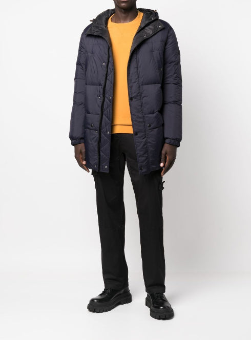 hooded feather-down padded jacket
